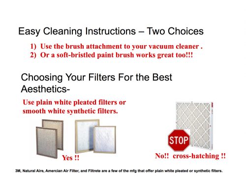 How to care for your Fancy Vent…